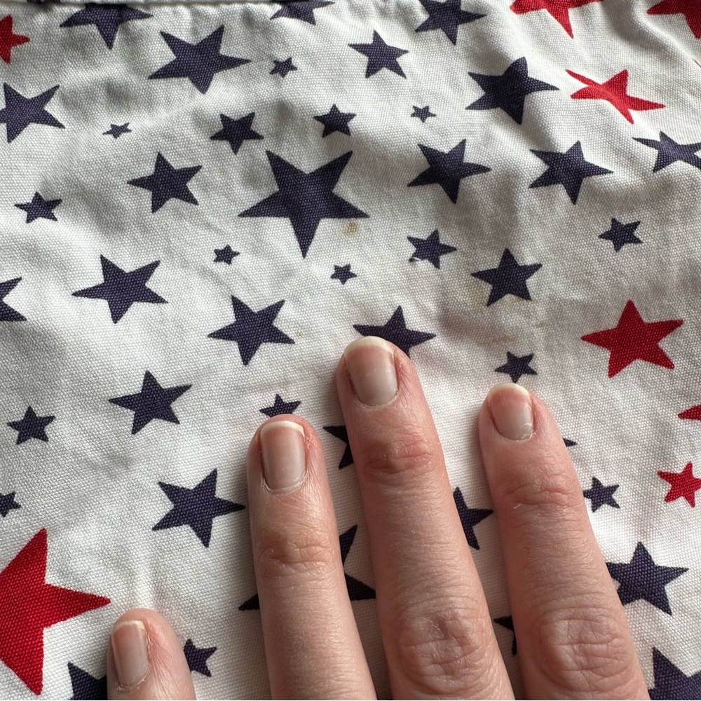 Patriotic Star Print Sleeveless Dress Red White and Blue Kids - Picture 5 of 6